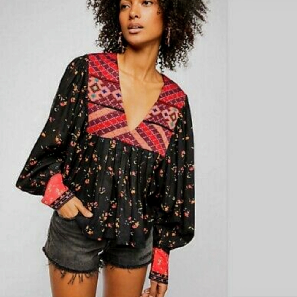 Free People Lady Lou Blouse